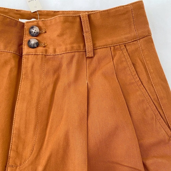 NWT Madewell Pleated Wide Leg Pants, Golden Pecan - Picture 13 of 13